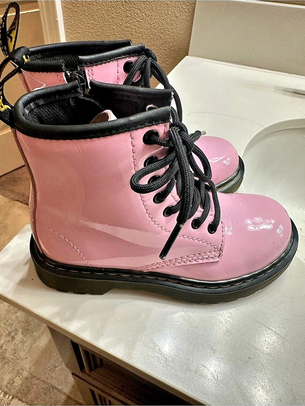 Dr. Martens 1460 Pink & Black Combat Boots US 12